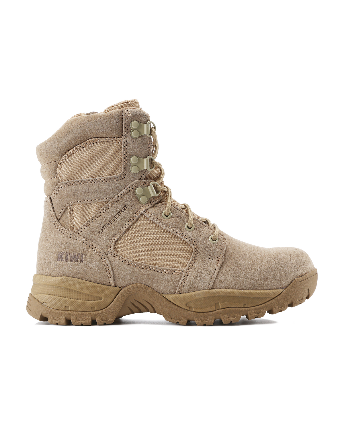 Kiwi Rugged Sand Suede 7" Composite Toe Zipped Waterproof Tactical Boots [60400]