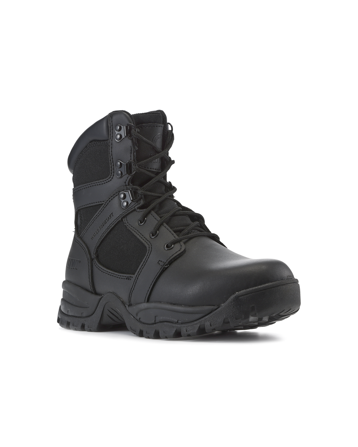 Kiwi Rugged Black Full Grain Leather 7" Composite Toe Zipped Waterproof Tactical Boots [60500]