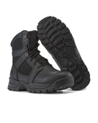 Kiwi Rugged Black Full Grain Leather 7" Composite Toe Zipped Waterproof Tactical Boots [60500]