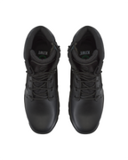 Kiwi Rugged Black Full Grain Leather 7" Composite Toe Zipped Waterproof Tactical Boots [60500]
