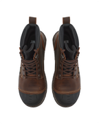 Kiwi Premium Brown Crazy Horse 6" Steel Toe Waterproof Cap-Toe Work Boots [64100]