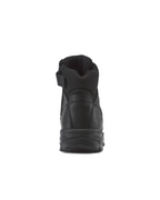 Kiwi Rugged Black Full Grain Leather Mid-Cut 6" Steel Toe Zipped Waterproof Tactical Boots [60300]