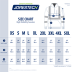 Hi-Vis Safety Sweater with Reflective Stripes