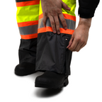 Hi Vis Two Tone Safety Rain Pants With Reflective Stripes