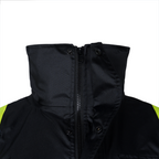 Hi Vis Two Tone Safety Rain Jacket With X Reflective Stripes
