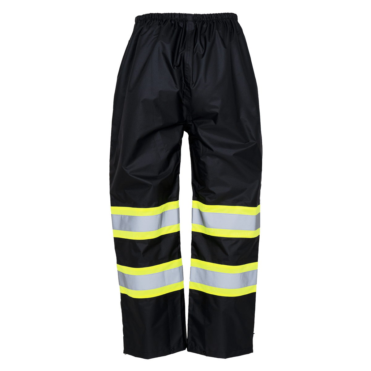 Hi Vis Two Tone Safety Rain Pants With Reflective Stripes