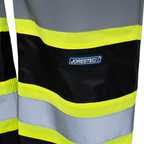Hi Vis Two Tone Safety Rain Pants With Reflective Stripes