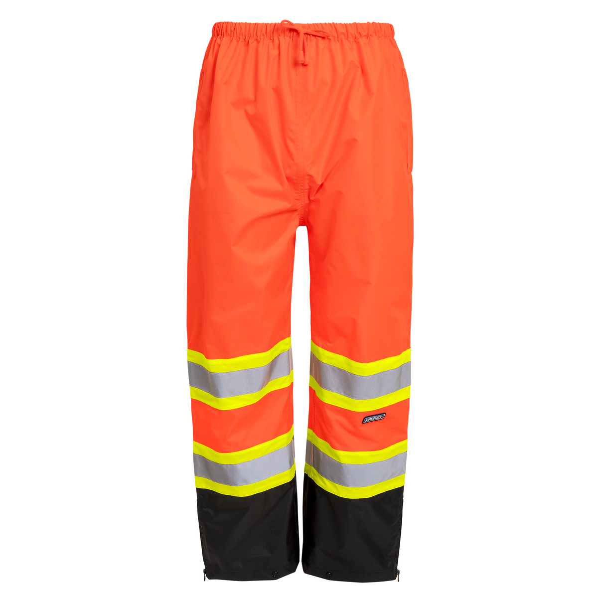 Hi Vis Two Tone Safety Rain Pants With Reflective Stripes