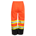 Hi Vis Two Tone Safety Rain Pants With Reflective Stripes