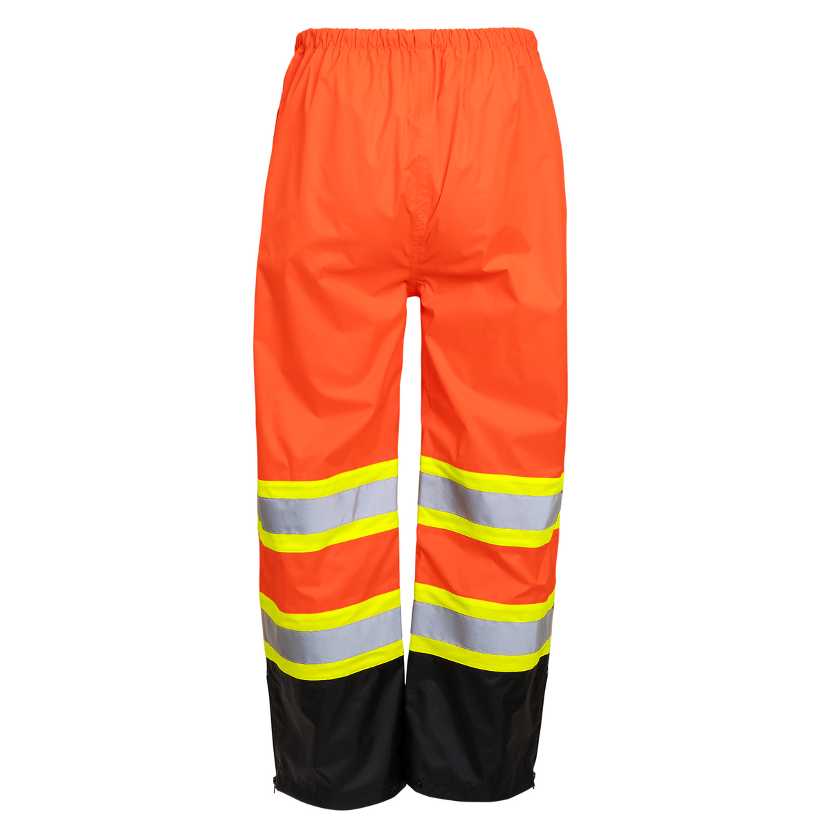 Hi Vis Two Tone Safety Rain Pants With Reflective Stripes