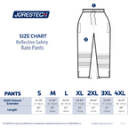 Hi Vis Two Tone Safety Rain Pants With Reflective Stripes
