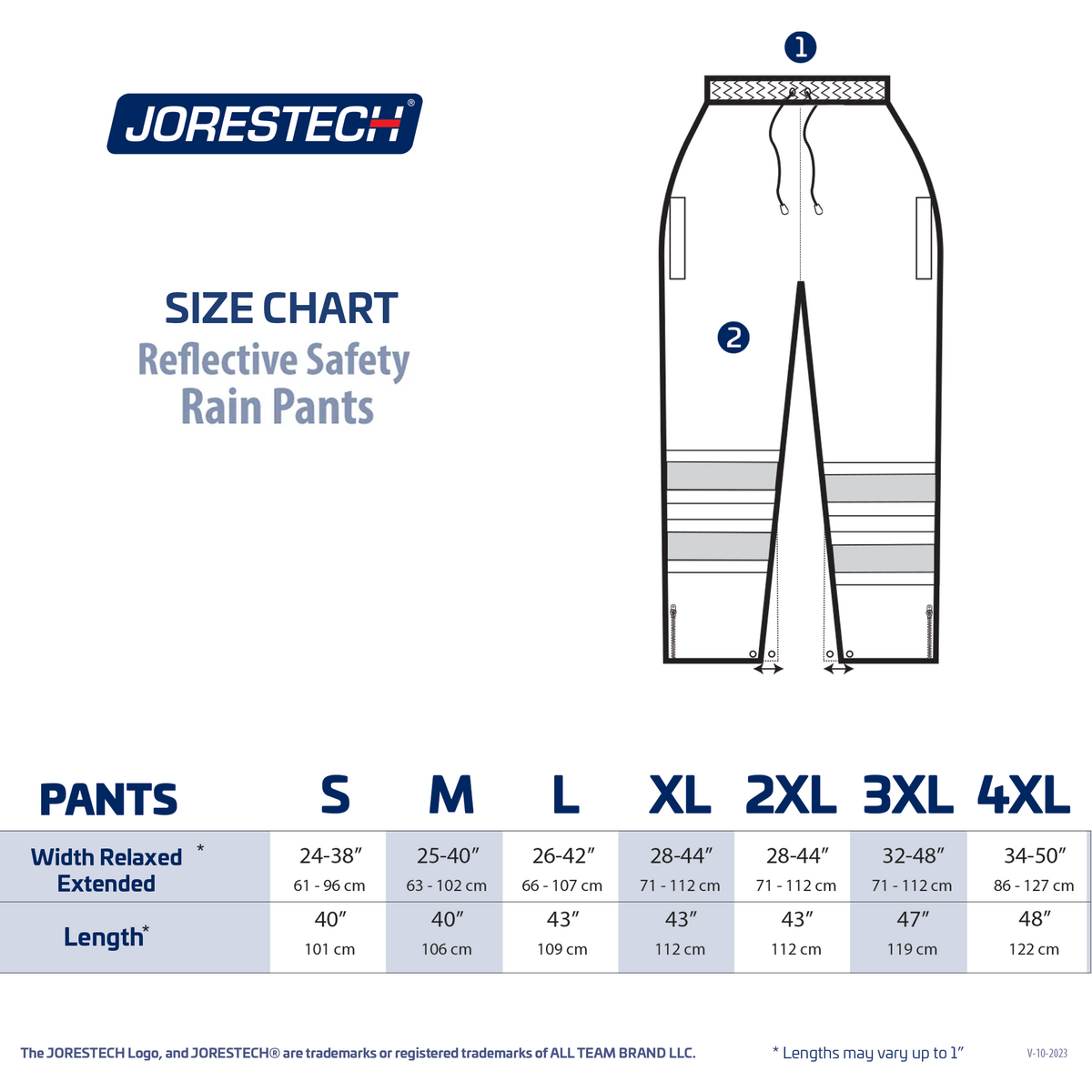 Hi Vis Two Tone Safety Rain Pants With Reflective Stripes