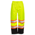 Hi Vis Two Tone Safety Rain Pants With Reflective Stripes