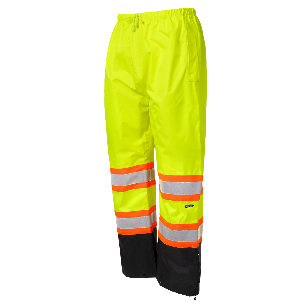 Hi Vis Two Tone Safety Rain Pants With Reflective Stripes