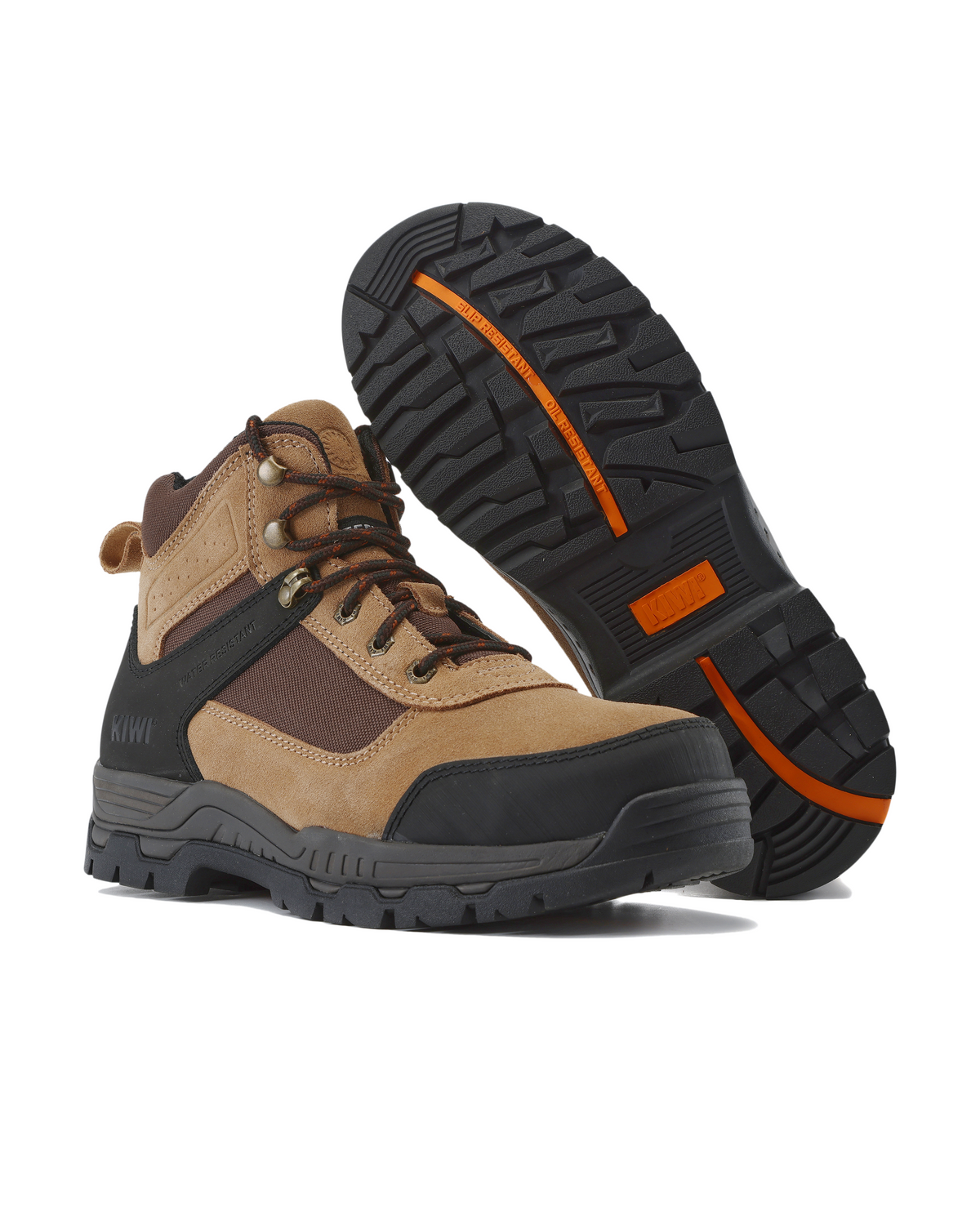 Kiwi Trek Wheat Suede/Nylon 5" Steel Toe Water Resistant Work Boots [69500]