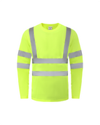 Ideal Club High Visibility ANSI/ISEA 107-2020, Type R, Class 3 Neon Long Sleeve Safety Shirt