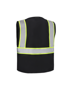 Kiwi High Visibility ANSI/ISEA 107-2020 Reflector Contrast Trimmed Black Safety Vest [70200]
